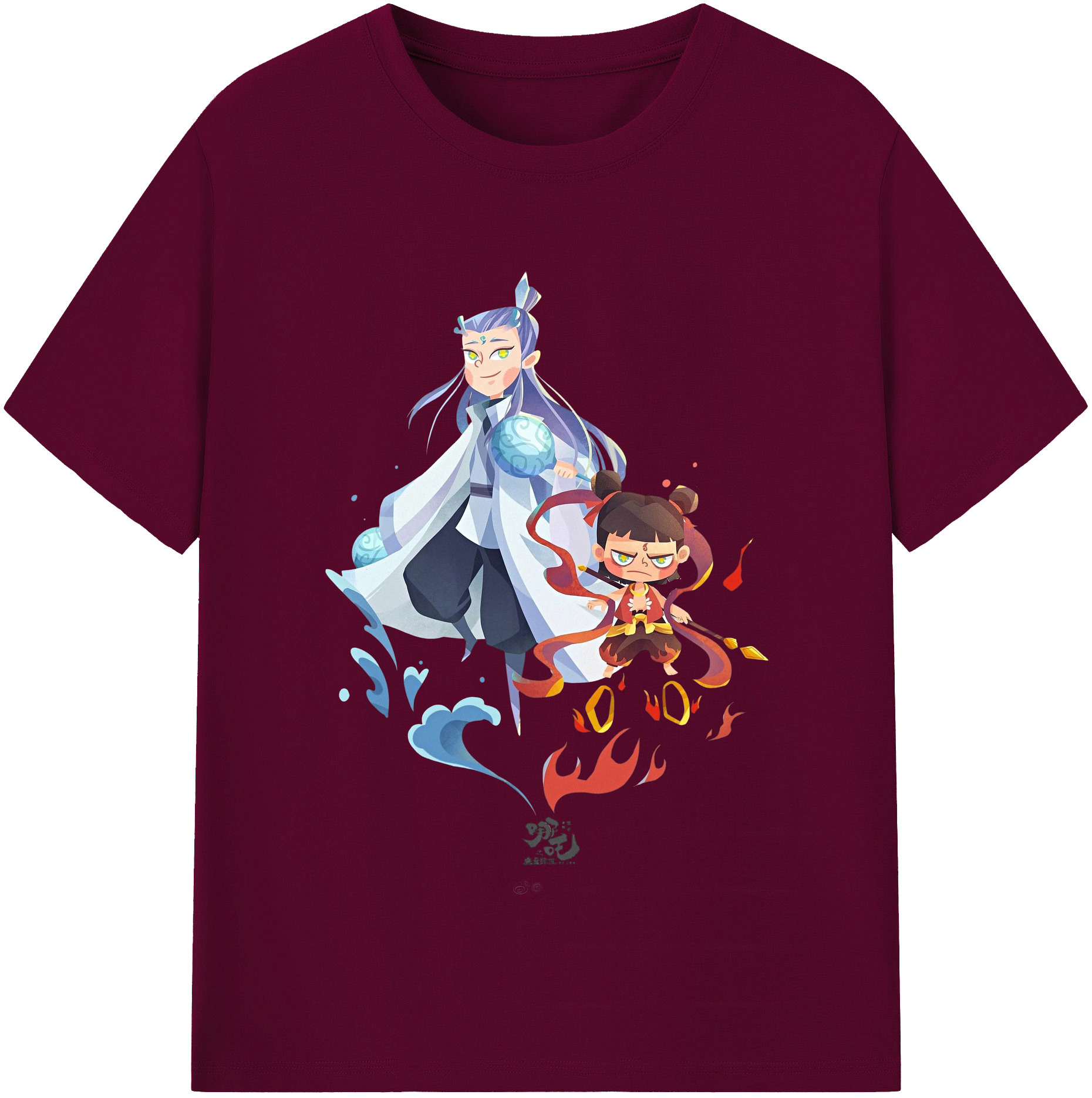 （画像用） Ne Zha 2 ナタ 魔童の大暴れ レディースカジュアルプリントTシャツ（綿100％）
